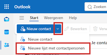 Nieuwe mailgroep maken